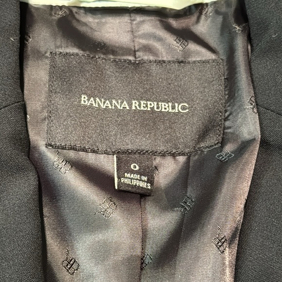 Banana Republic Black Suit Blazer Jacket - Picture 5 of 12